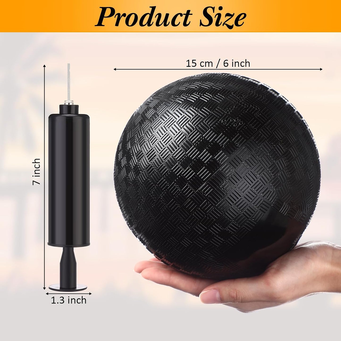 24 Bolas Dodgeball Inflables 6" con Bomba