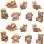 14 figuras nutria mini jardín hadas decoración césped