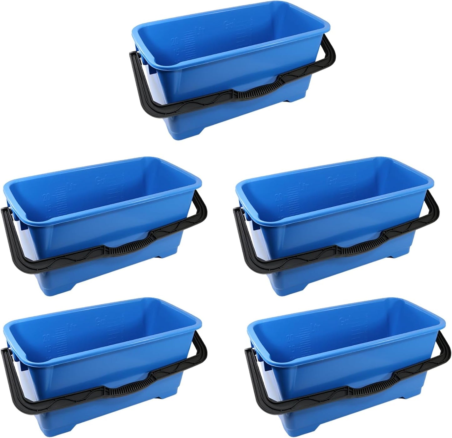 Cubo limpieza 6gal set 5 con 2 boquillas mango cómodo
