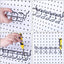 Soportes destornilladores tablero clavijas 6 estantes negro