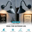 6 Luces Cuello Cisne 10pulg Exteriores Estilo Granero