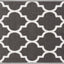 Alfombra antiderrap enrejado marroquí 2x3ft gris y blanco