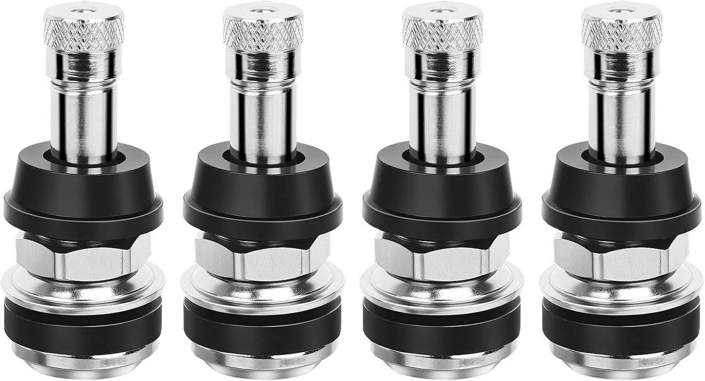 Vástago válvula neumático metal 0.453-0.625pulg set 4