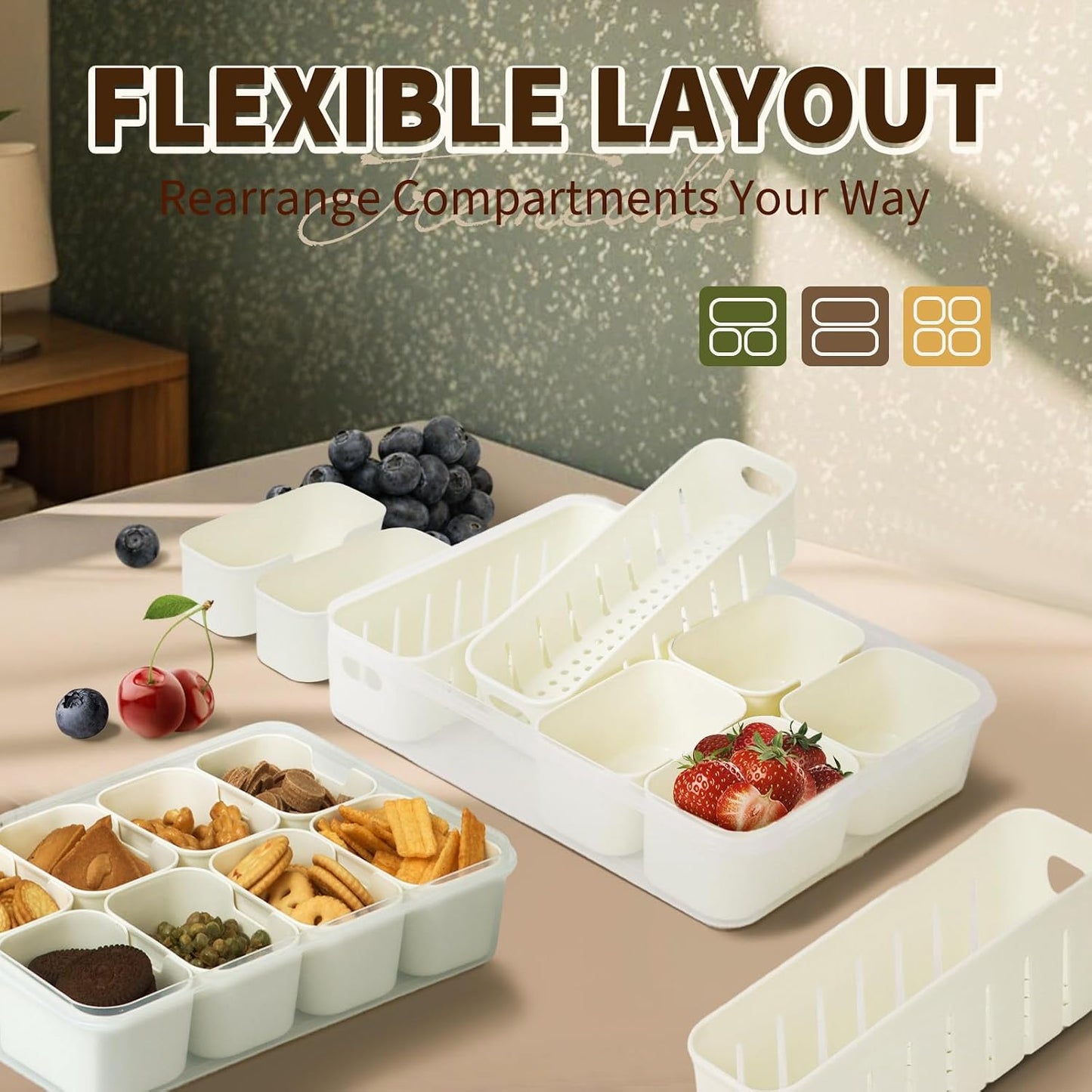 Servilleta portátil para snacks con tapa 6 tazas
