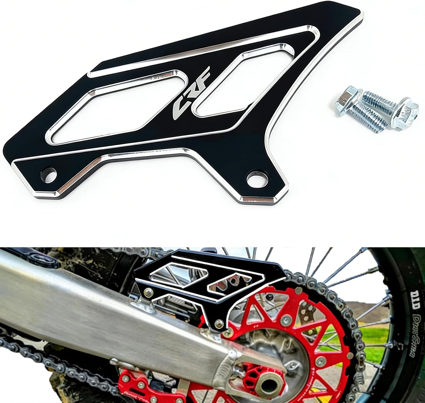 Protector cadena CRF450L trasero comp 19-25 negro
