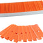100 Cuchillas Plástico Doble Filo para Vidrio Naranja