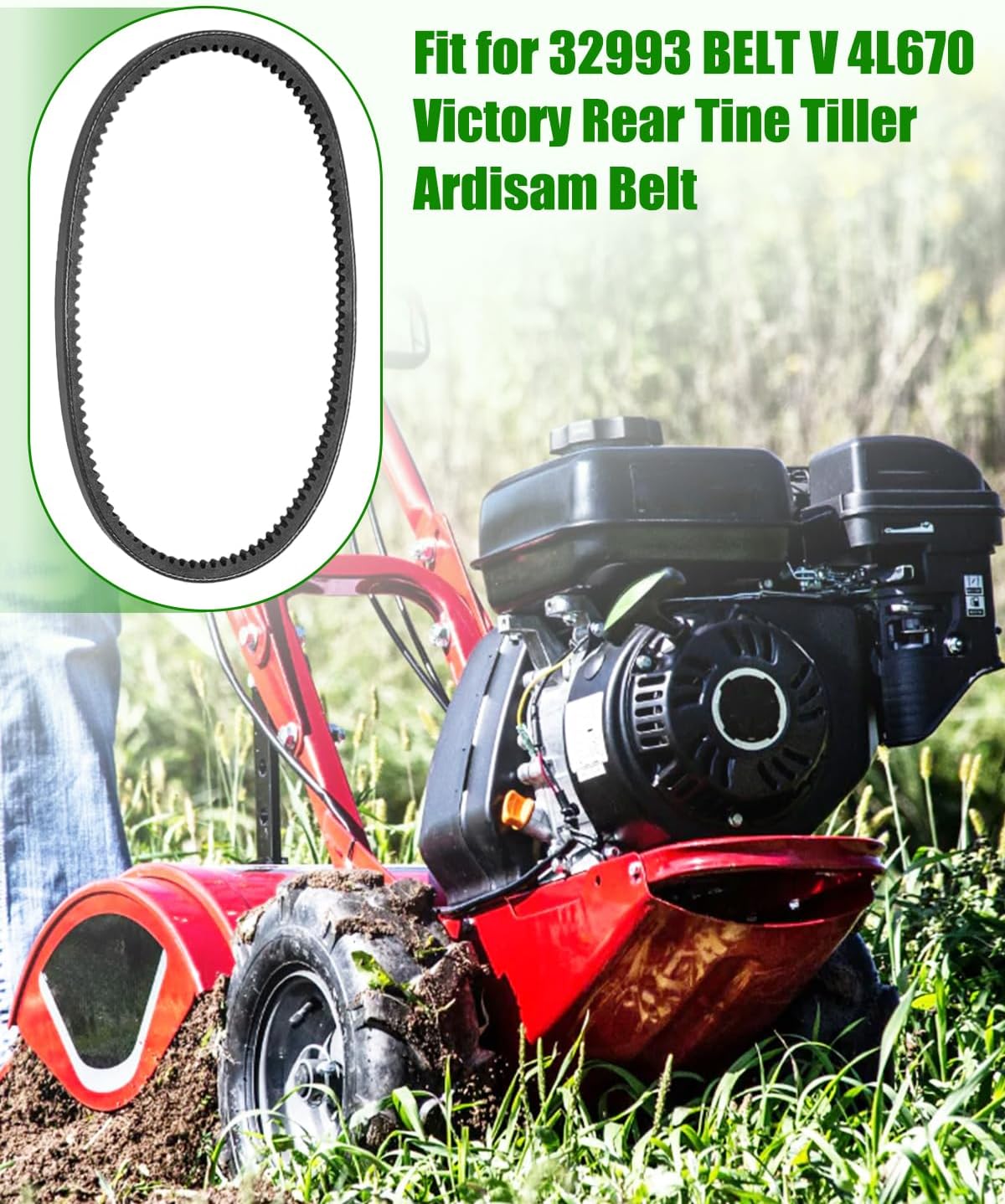 Cinturón V 4L670 para Tiller Earthquake Victory