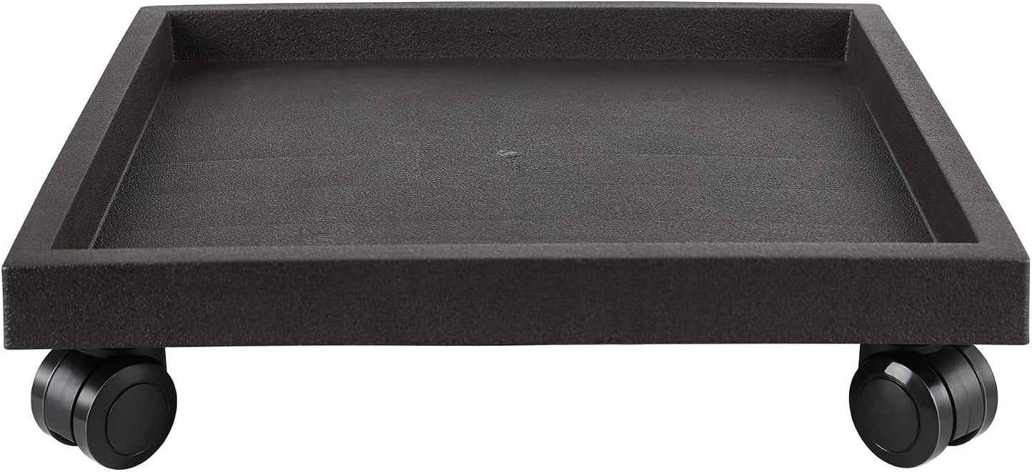 Plato cuadrado rodante 13pulg soporte maceta con ruedas