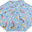 Paraguas niños plegable automático 39pulg color azul