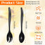 Set 32 cubiertos plástico grandes 9.8pulg para fiestas y eventos