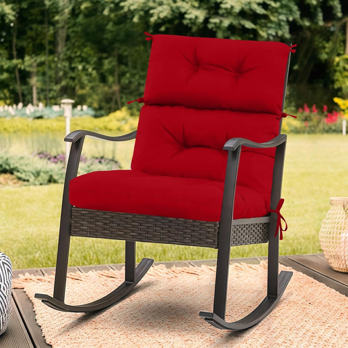Cojín respaldo alto para silla exterior 44x22" 1