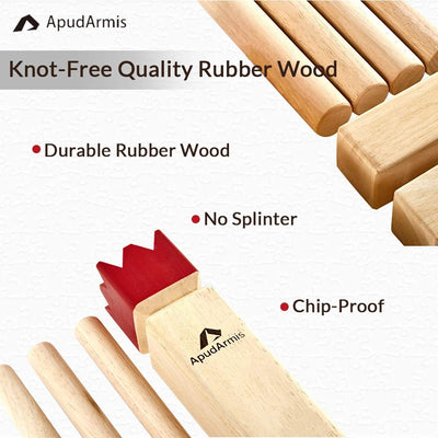 Set Kubb de madera para patio trasero y césped
