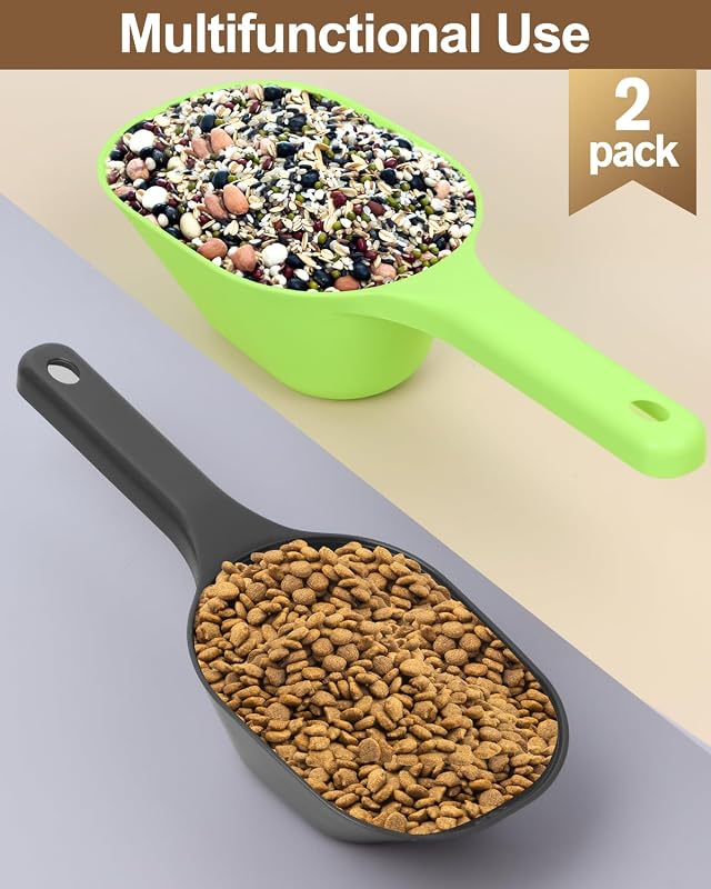 2 Tazas Medidoras Alimentos Mascotas 1 y 1/2 Taza Plástico