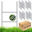100 Estacas Metal Marco H 20x10" Galvanizado Letreros