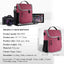 Bolsa impermeable manubrio bicicleta cesta hombro lona rosa