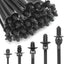 150 Pzas Bridas Cable Montaje a Presión Negro Automóvil