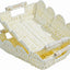 Cesta cuerda asas almacenamiento decorativa 2 Pzas blanco