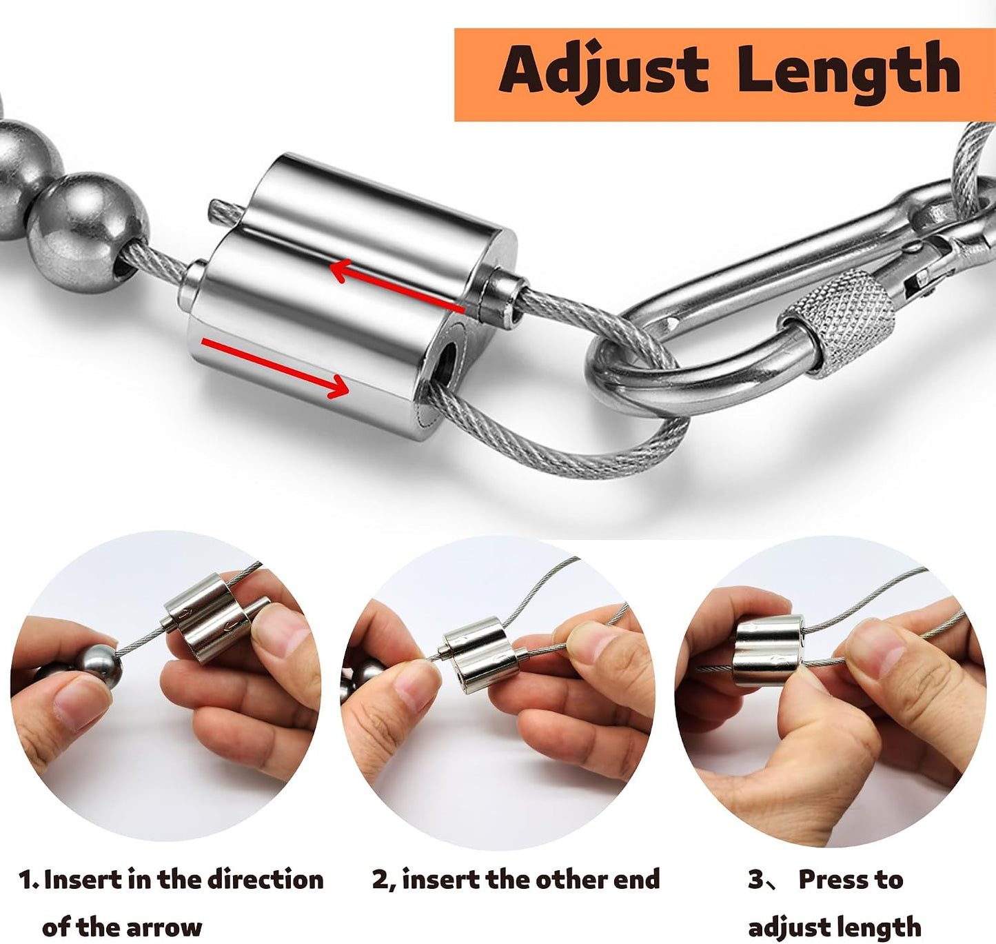 Anillo retenedor acero inox ajustable para asta bandera