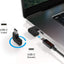 Adaptador USB C de ángulo recto paquete 3 para laptop 100W 10Gb/s
