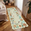 Alfombra pasillo 2x6ft diseño floral resistente manchas