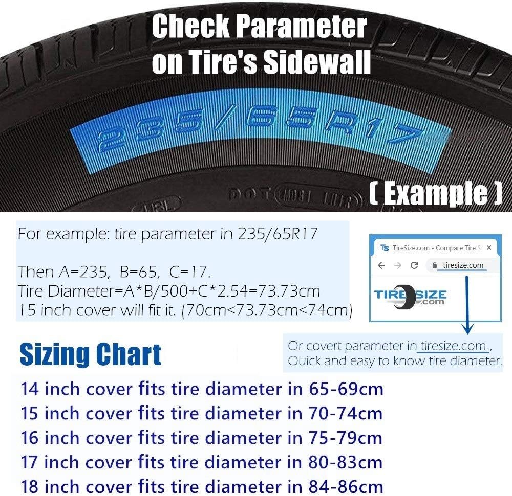 Cubierta neumático repuesto PVC impermeable 15"