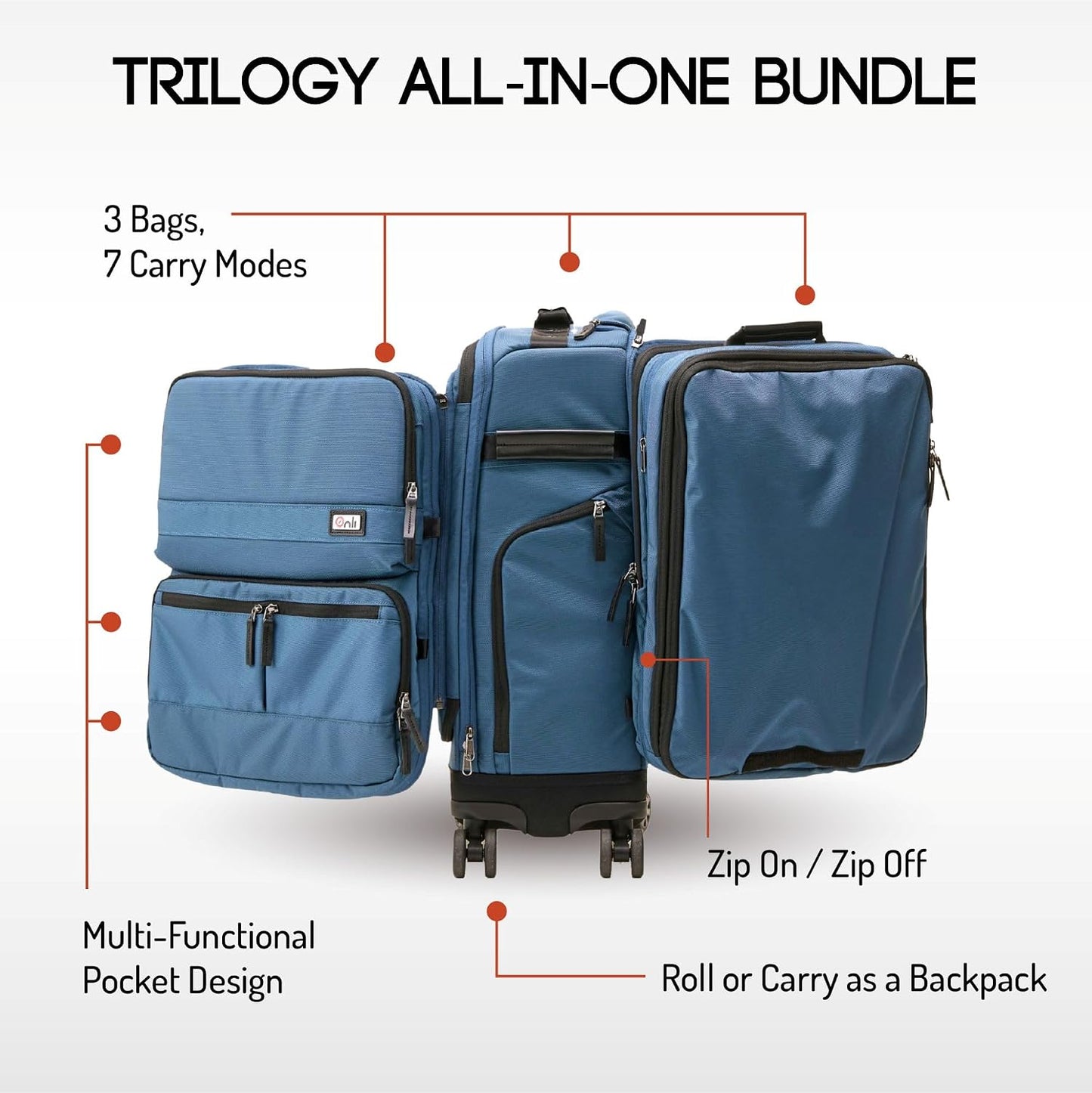 Set 3 en 1 Trilogy Azul