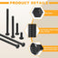 Pernos hexagonales 3/8-16 x 6 acero inox 304