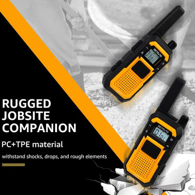 Walkie Talkies Resistentes con Auriculares 2000mah