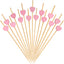 Palillos cóctel bambú 4.7pulg para boda, fiesta, decoración