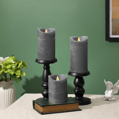 3 Velas LED sin llama cera real 3x4-6pulg decorativas hogar
