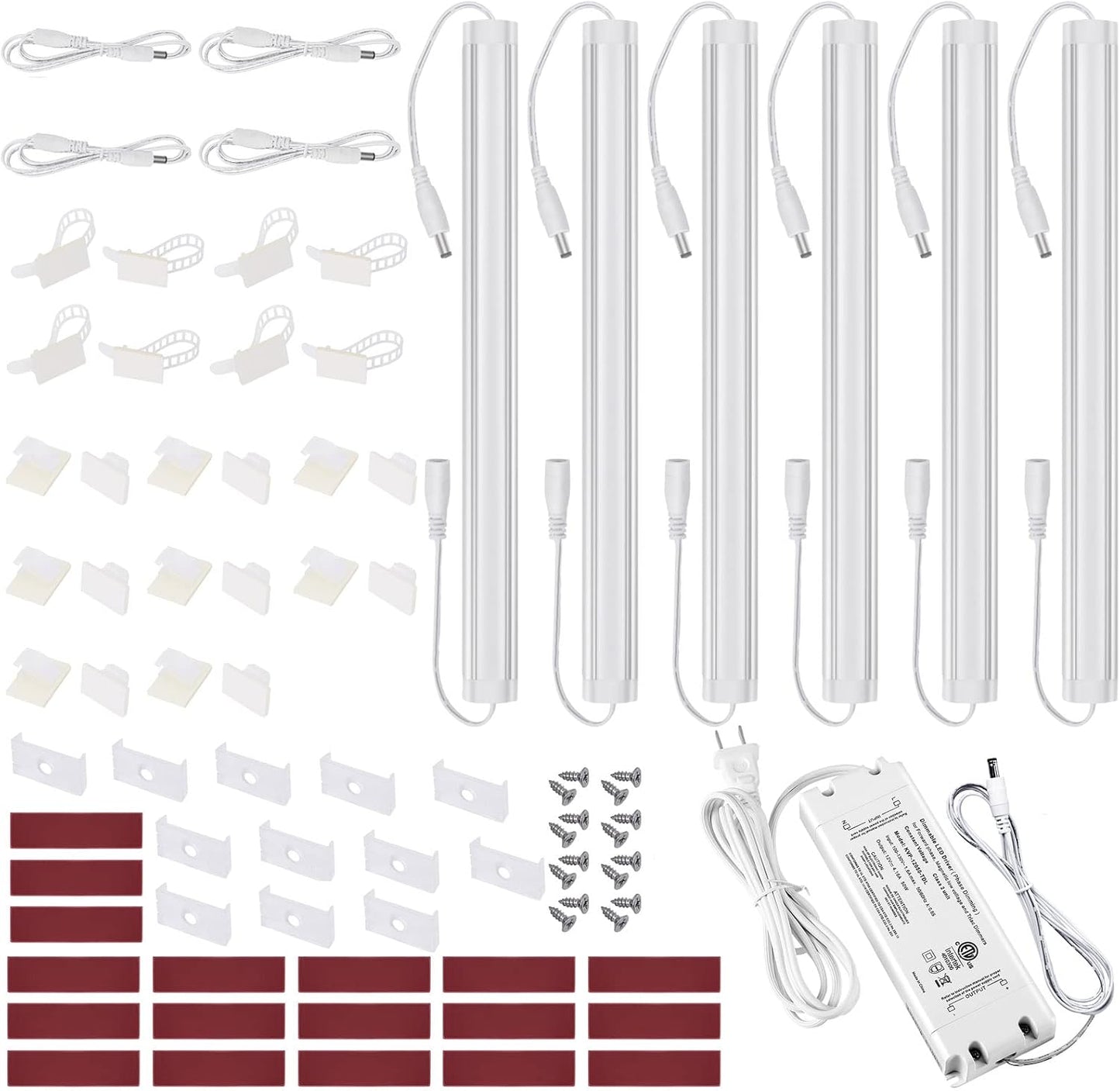 Kit luces LED gabinete con controlador enchufe