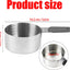 Taza medidora acero inox 6.1oz con mango magnético