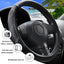 Funda volante piel fibra carbono 15pulg antideslizante universal