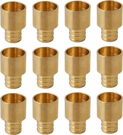 12 Adaptadores Pex 3/4pulg Tubo sobre Cobre ASTM F1807