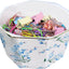 Soporte clips papel geométrico floral escritorio