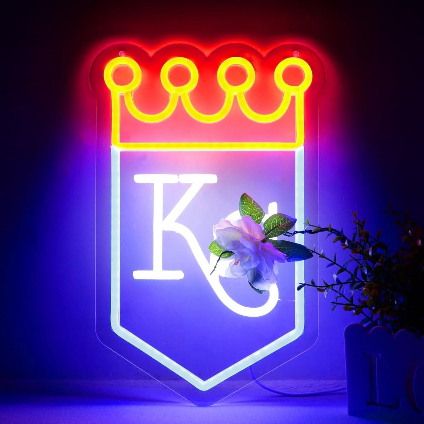 Letrero neón béisbol con luces LED para bar dormitorio
