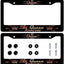 Marco placa matrícula acero inox 2 pzas diseño The Queen