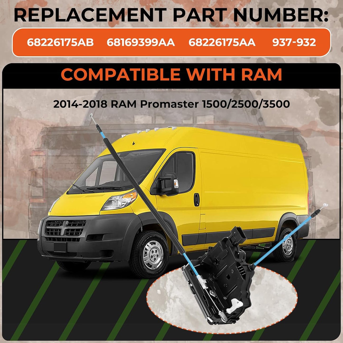 Actuador bloqueo puerta trasera comp Ram Promaster