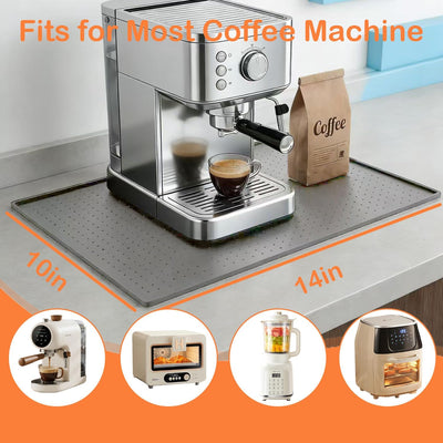 Tapete de silicona para café 10x14 pulgadas impermeable resistente al calor