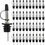 48 Boquillas Vertedor Botella Licor Acero Inox Tapa Goma