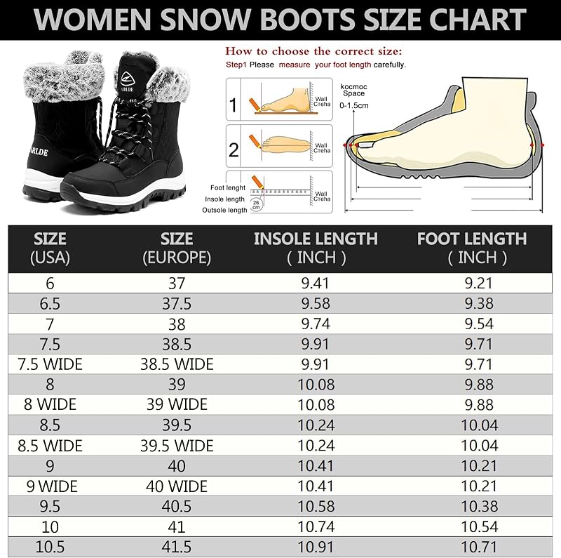 Botas nieve mujer impermeables forradas sintética