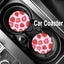 2 Portavasos coche fresa rosa 2.75pulg antiderrap