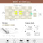 Papel pintado cuadros neutros autoadhesivo impermeable 17.7x118pulg