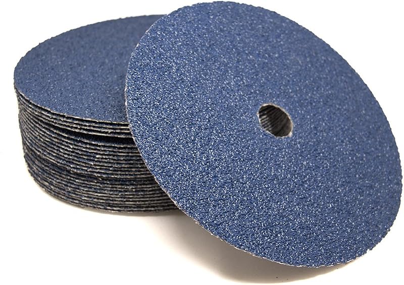 Discos lijado 7" circonita fibra resina para acero madera