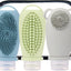 Botellas viaje TSA aprobadas 3.4oz set 3 con accesorios silicona