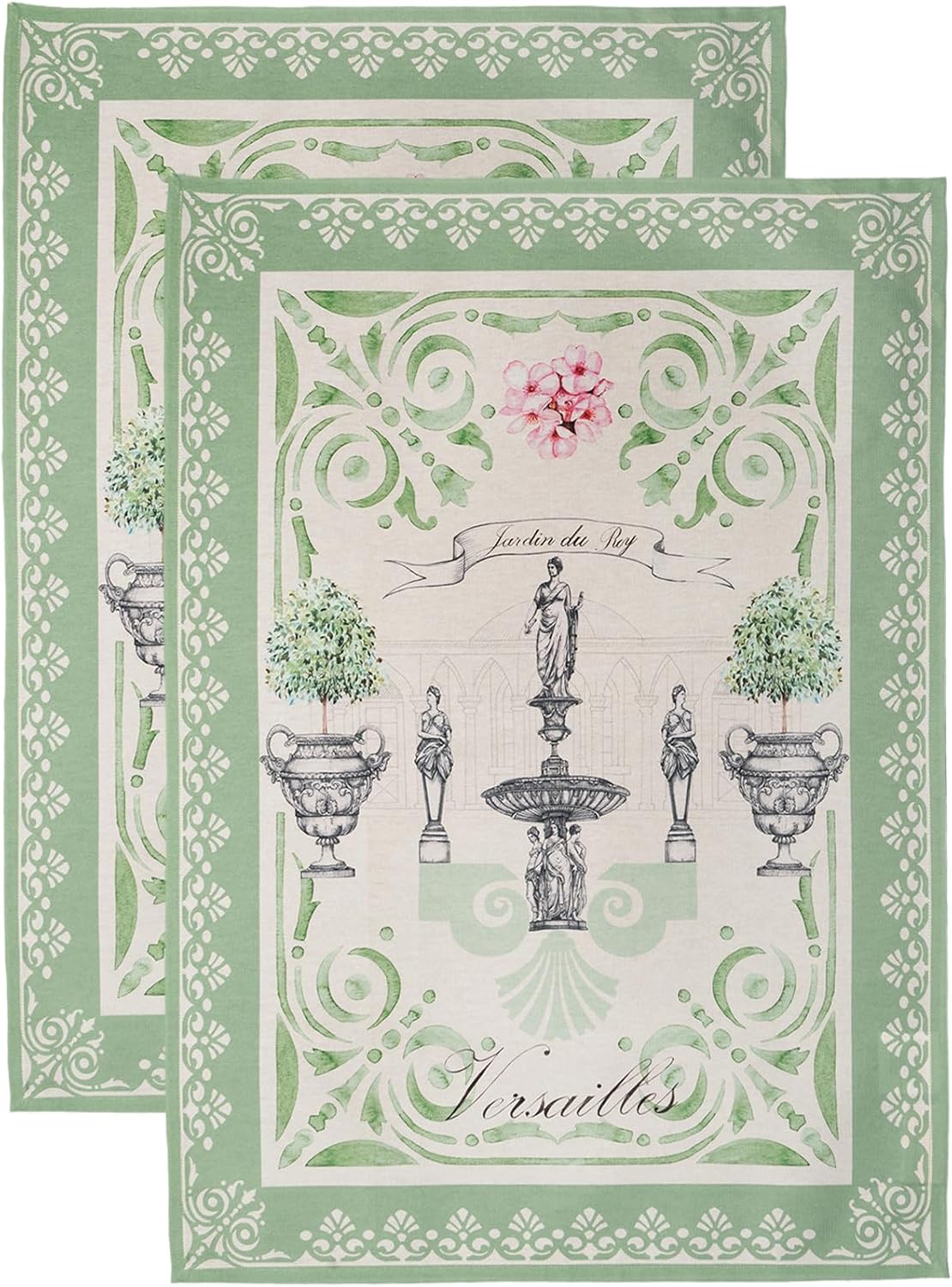 Paños cocina algodón absorbentes hogar jardin du roy set 2