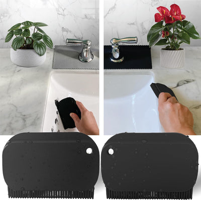 Cepillo silicona para encimera fregadero baño cocina negro