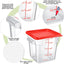 4 Recipientes Almacenamiento 4qt Plástico Transparente