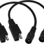 Cable adaptador SAE a CC 9.4pulg 20 AWG para auto y moto set 2