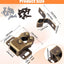 Pack 2 Cierres Puerta Armario Rodillo Doble Bronce